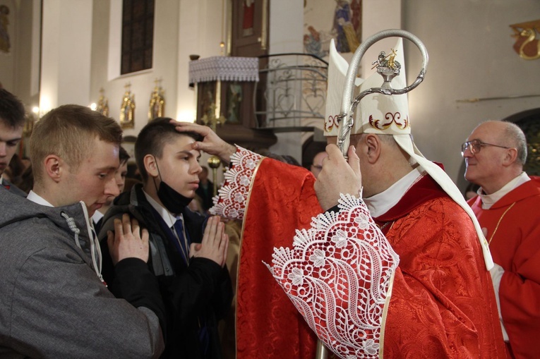 Książnice. Poświęcenie odnowionej drogi krzyżowej i bierzmowanie