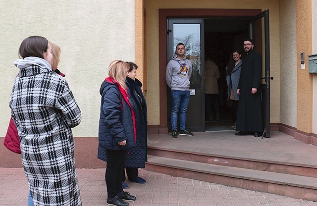 Kobiety znalazły schronienie w budynku Duszpasterstwa Akademickiego. 