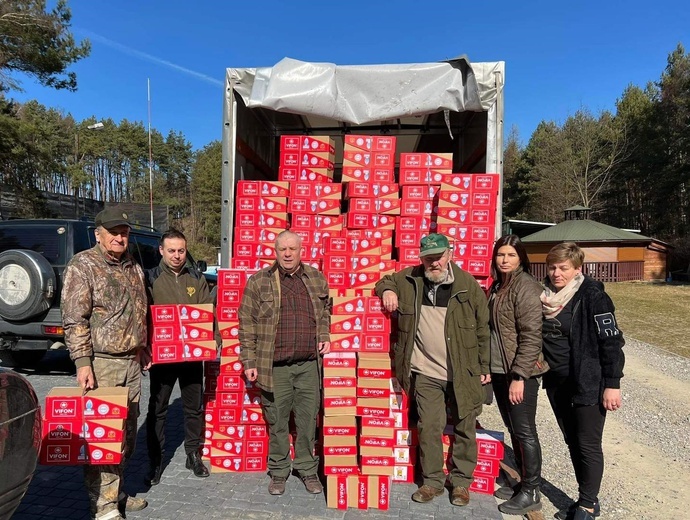 Pomoc tarnowskich myśliwych dla Ukrainy
