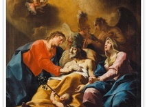 Bartolomeo Altomonte zwany HohenbergŚmierć św. Józefa olej na płótnie, XVIII w.kolekcja prywatna