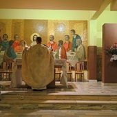 Boska Liturgia w kaplicy na Leszczynach.