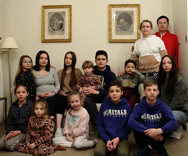 To największa jak dotąd ukraińska rodzina, która przed wojną uciekła do Polski.