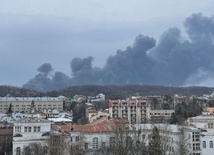 Lwów zbombardowany w czasie wizyty Bidena w Polsce