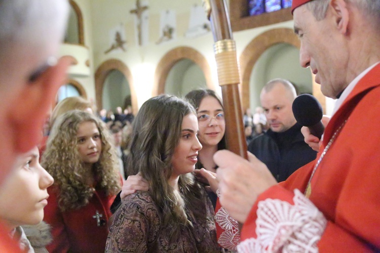 Bierzmowanie młodych z parafii kolejowej