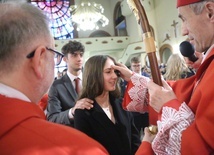 Bierzmowanie młodych z parafii kolejowej