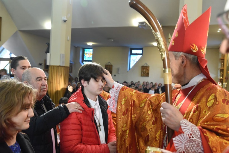 Bierzmowanie w par. św. Rocha w Nowym Sączu