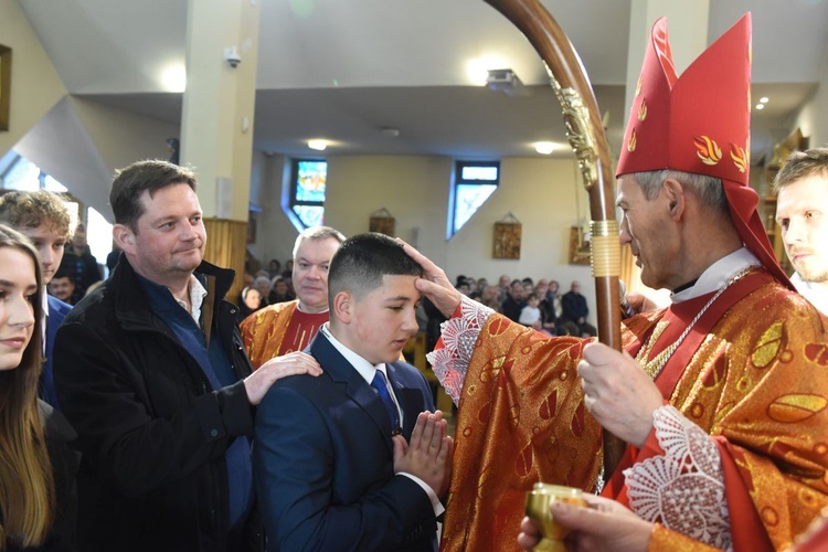 Bierzmowanie w par. św. Rocha w Nowym Sączu