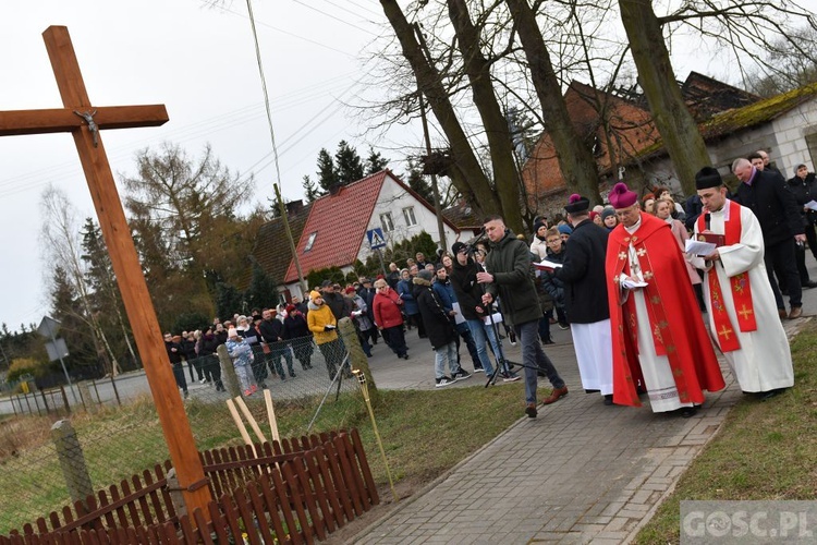 Poświęcenie przydrożnych krzyży w Korytach