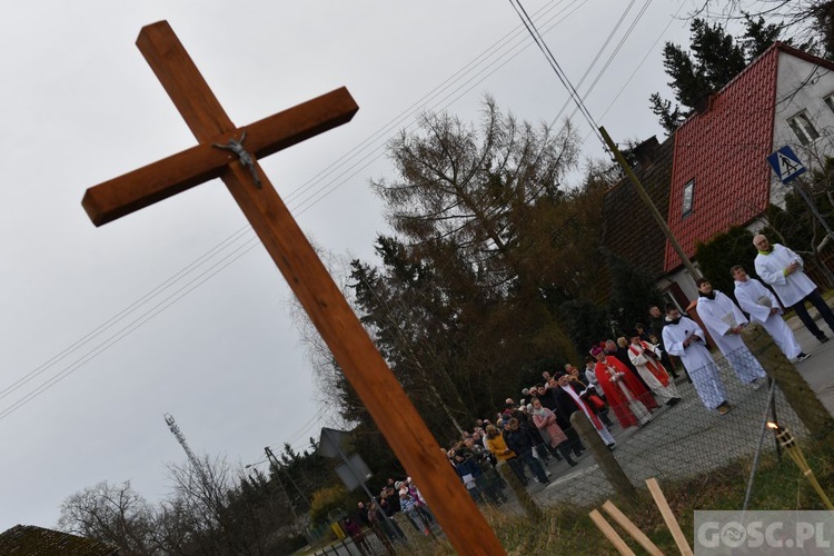 Poświęcenie przydrożnych krzyży w Korytach