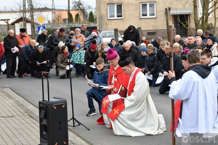 Poświęcenie przydrożnych krzyży w Korytach