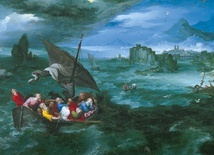 Jan Brueghel, „Burza na Jeziorze Galilejskim”.