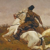 Józef Chełmoński,  „Kozak na koniu”,  olej na płótnie, 1907.