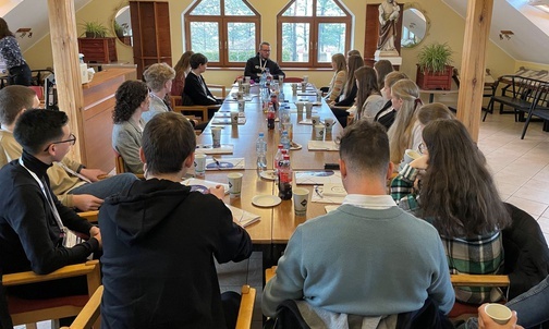 Na pierwszym młodzieżowym Forum Liderów Dekanalnych w Pogórzu.