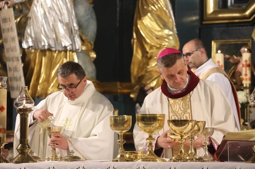 Liturgia Wielkiego Czwartku w konkatedrze w Żywcu - 2022