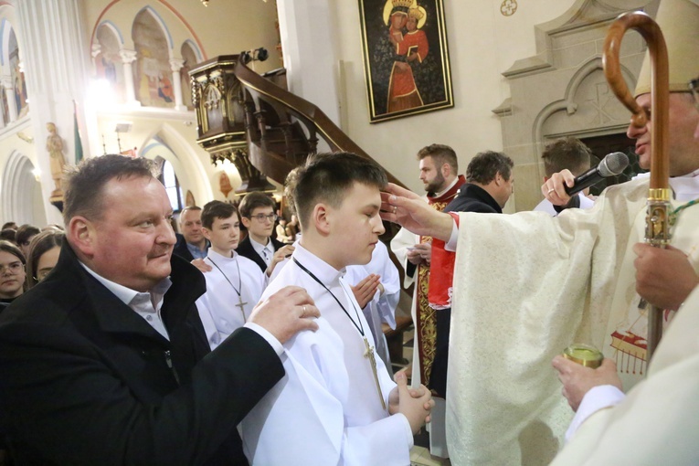Bierzmowanie w Ciężkowicach