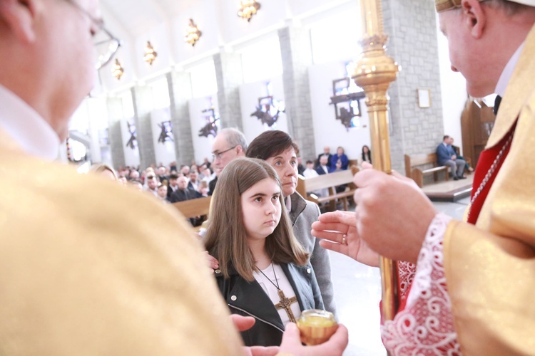 Bierzmowanie w Męcinie