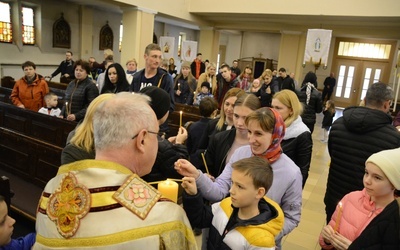 Wielkanocne nabożeństwo dla gości z Ukrainy w Dobrzeniu Wielkim