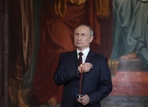 Prezydent Rosji podczas liturgii