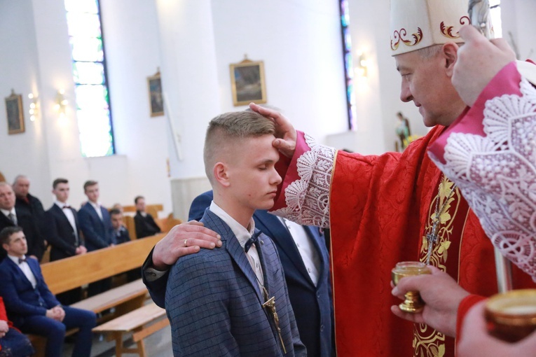 Bierzmowanie młodzieży z Łękawicy, Ładnej i Woli Rzędzińskiej