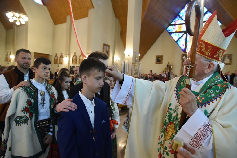 Bierzmowanie w Ochotnicy Górnej