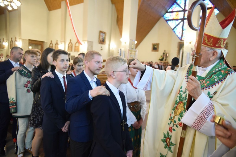 Bierzmowanie w Ochotnicy Górnej