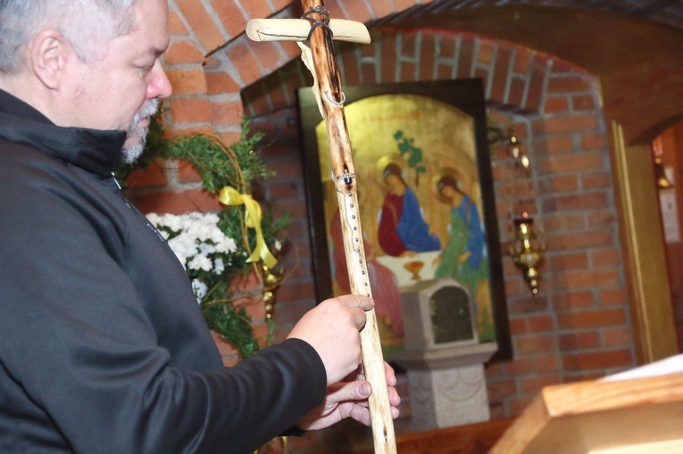 Roman Zięba na Górze Polanowskiej