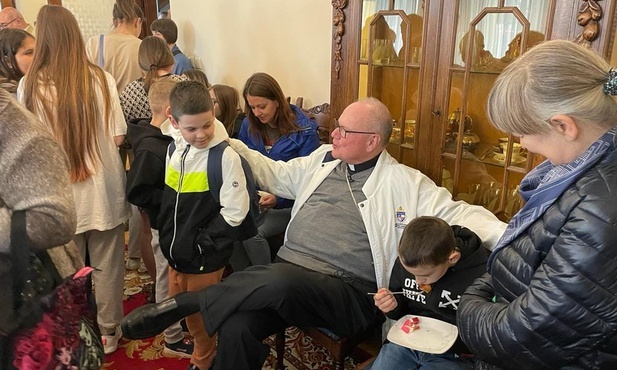 Przewodniczący Episkopatu USA odwiedził podkrakowskie Bibice
