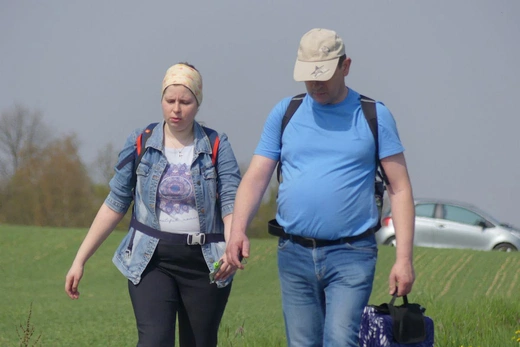 Pielgrzymi na trasie z Witkowic do Wieprza - 2022