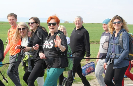 Pielgrzymi na trasie z Witkowic do Wieprza - 2022