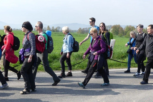 Pielgrzymi na trasie z Witkowic do Wieprza - 2022