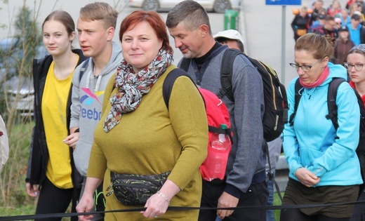 Pielgrzymi na trasie z Witkowic do Wieprza - 2022
