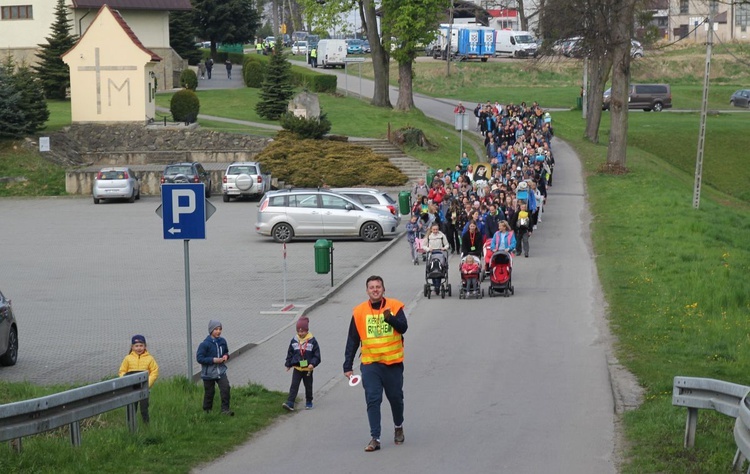 Pielgrzymi na trasie z Witkowic do Wieprza - 2022