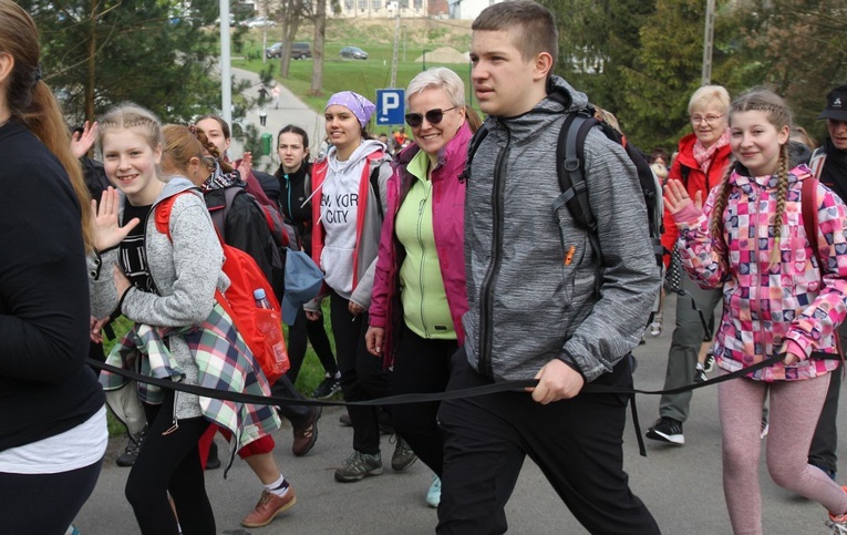 Pielgrzymi na trasie z Witkowic do Wieprza - 2022