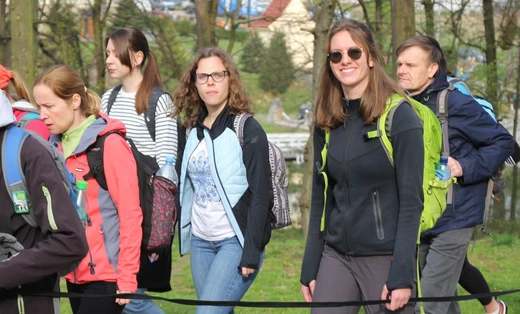 Pielgrzymi na trasie z Witkowic do Wieprza - 2022