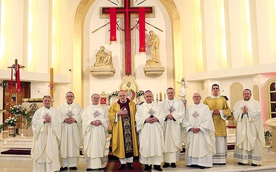 	Uczestnicy zjazdu odwiedzili sanktuarium św. Teresy Benedykty od Krzyża w Lublińcu.