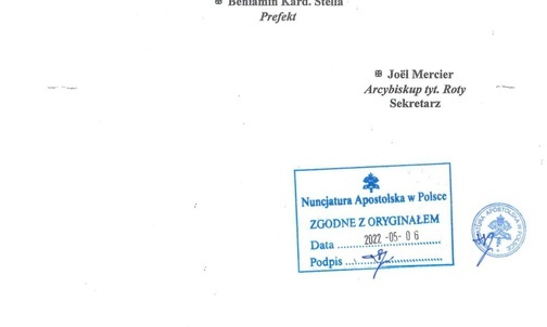 Nuncjatura potwierdza decyzje kurii ws. ks. Galusa