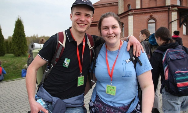 Ania Rzyman (na zdjęciu z klerykiem Mateuszem Michalikiem) w Wysokiej.