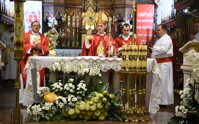 Błogosławieństwo relikwiami św. Stanisława.