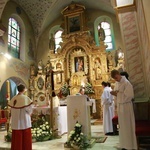 Msza św. w Łącku