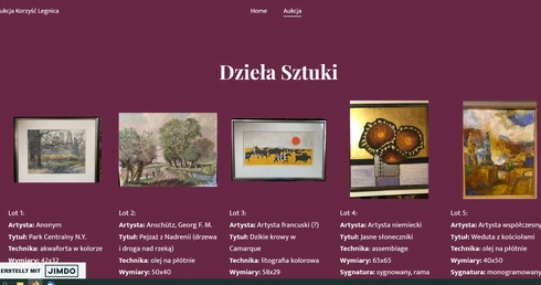 Charytatywna aukcja dzieł sztuki