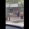 Wejście do ambasady RP w Moskwie oblane czerwoną farbą