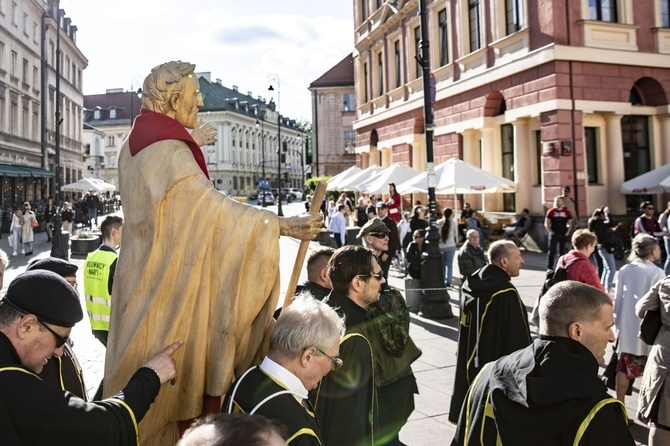 Wielka procesja różańcowa. Za Polskę