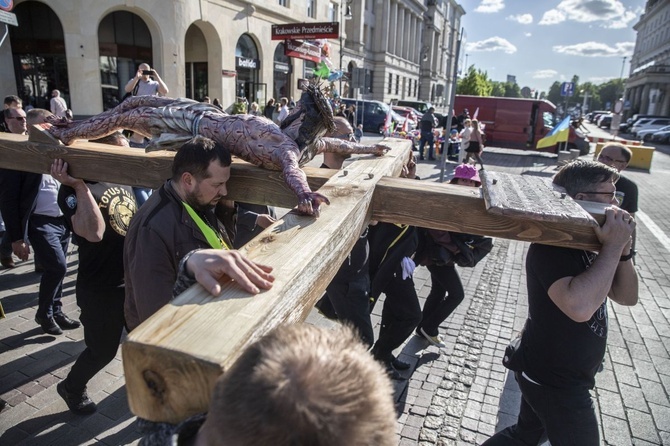 Wielka procesja różańcowa. Za Polskę