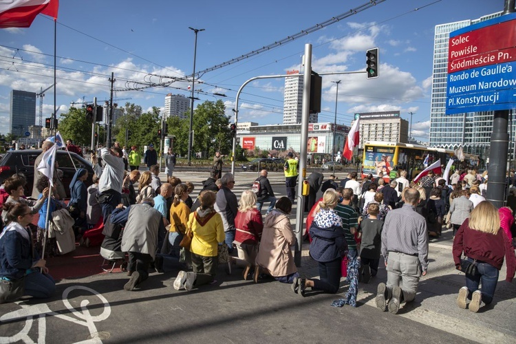 Wielka procesja różańcowa. Za Polskę