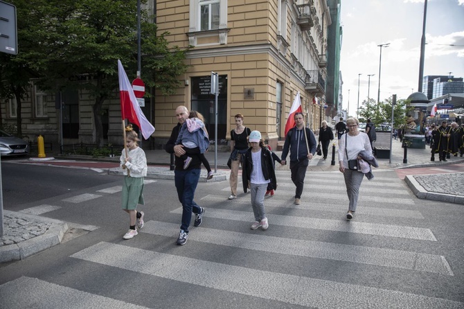 Wielka procesja różańcowa. Za Polskę