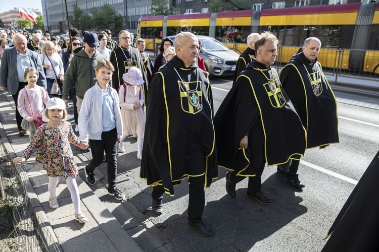 Wielka procesja różańcowa. Za Polskę