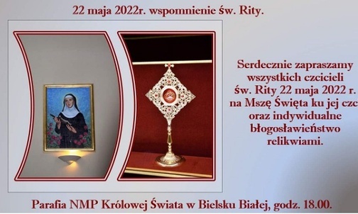 Różana niedziela ze św. Ritą u bielskich salwatorianów