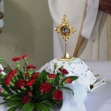 Wprowadzenie relikwii bł. Franciszka Palau do kościoła w Trzebini