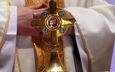 Rycerze św. Jana Pawła II na urodzinach patrona