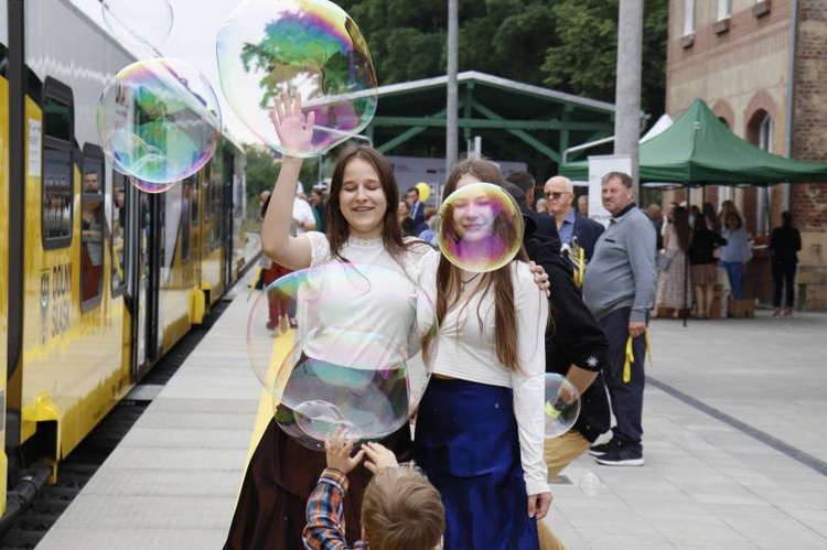 Pierwszy przejazd szynobusem z Wrocławia do Sobótki